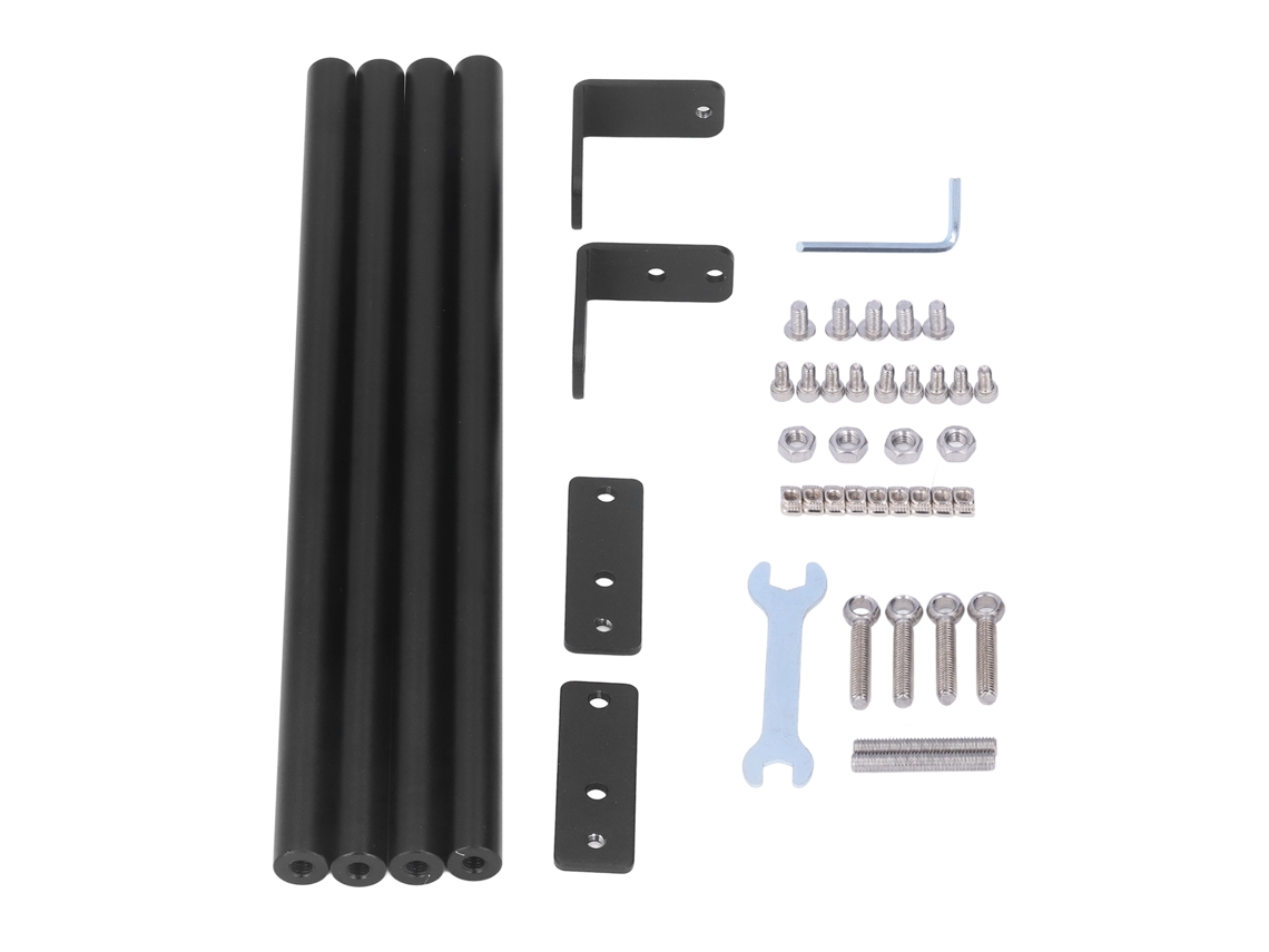 Juego De Barras De Soporte De Aleación De Aluminio S4 Con Conector - Accesorios Para Impresoras 3d