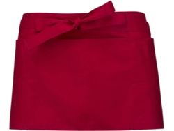 Delantal KARIBAN Corto (Rojo - Poliéster - 26 x 70 cm)