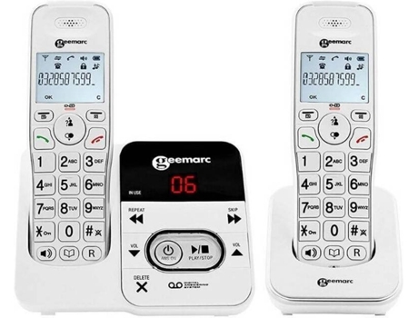 Teléfono Fijo GEEMARC Amplidect 295 Duo Blanco