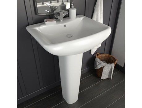 Lavabo de pie de cerámica blanco 580x470x200 mm MAISON EXCLUSIVE