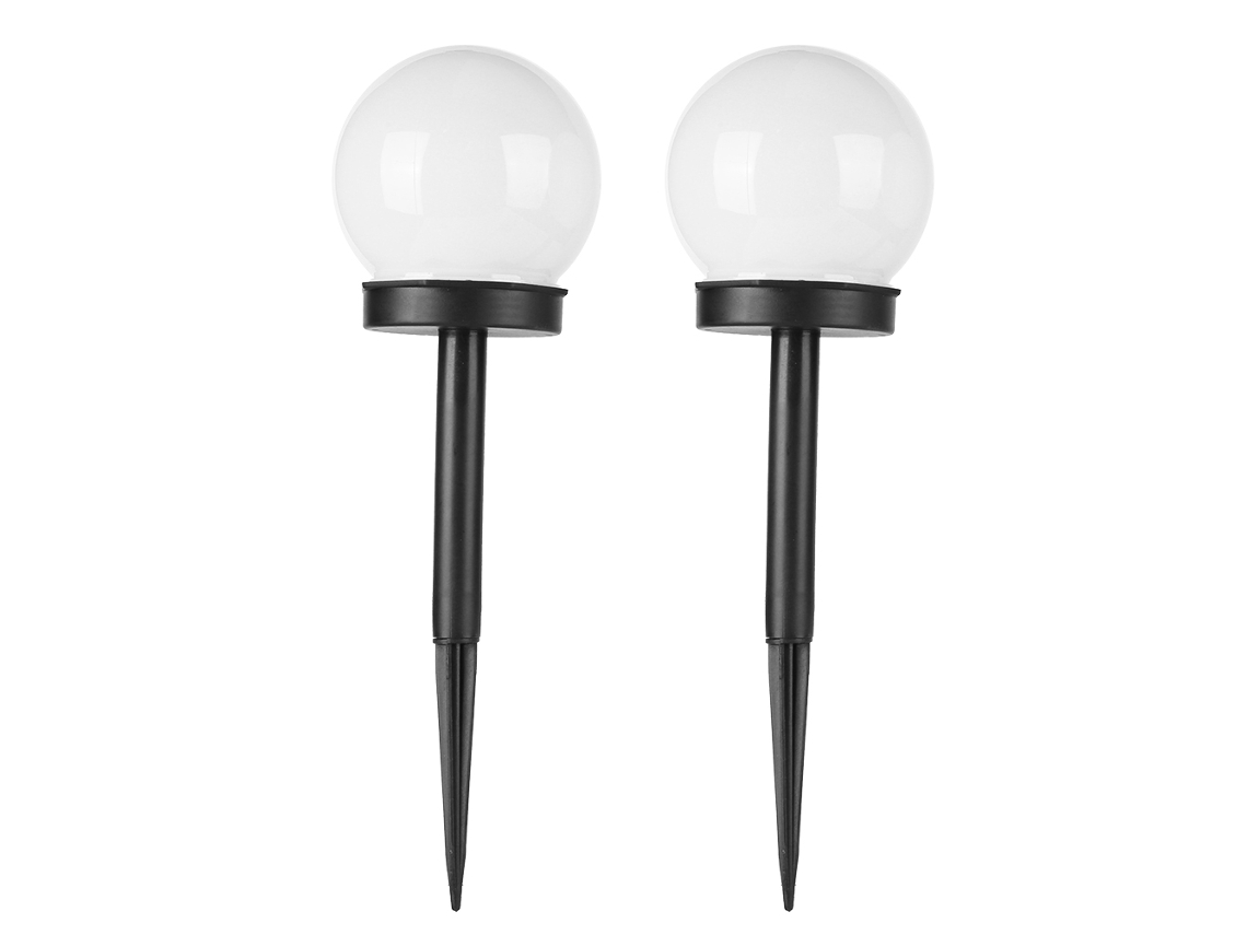 2 Lámparas Solares Para Jardín, Impermeables Ip67, Luz Blanca, Iluminación Exterior Económica.
