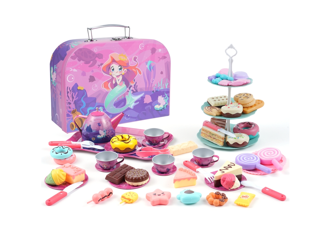 Juego de té infantil 68 piezas Sirena