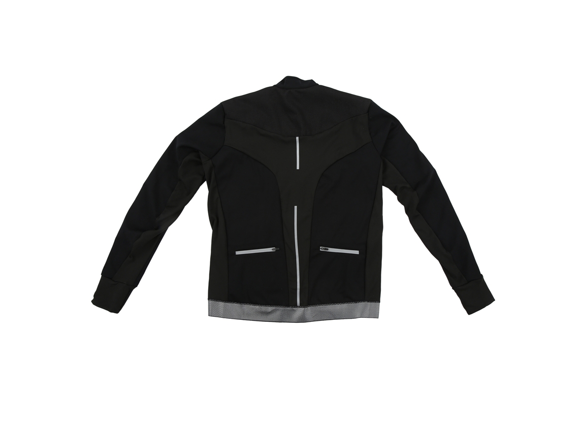 Chaqueta Ciclismo Reflectiva Impermeable Viento Abrigo Bicicleta Invierno Manga Larga Negro Xxxl