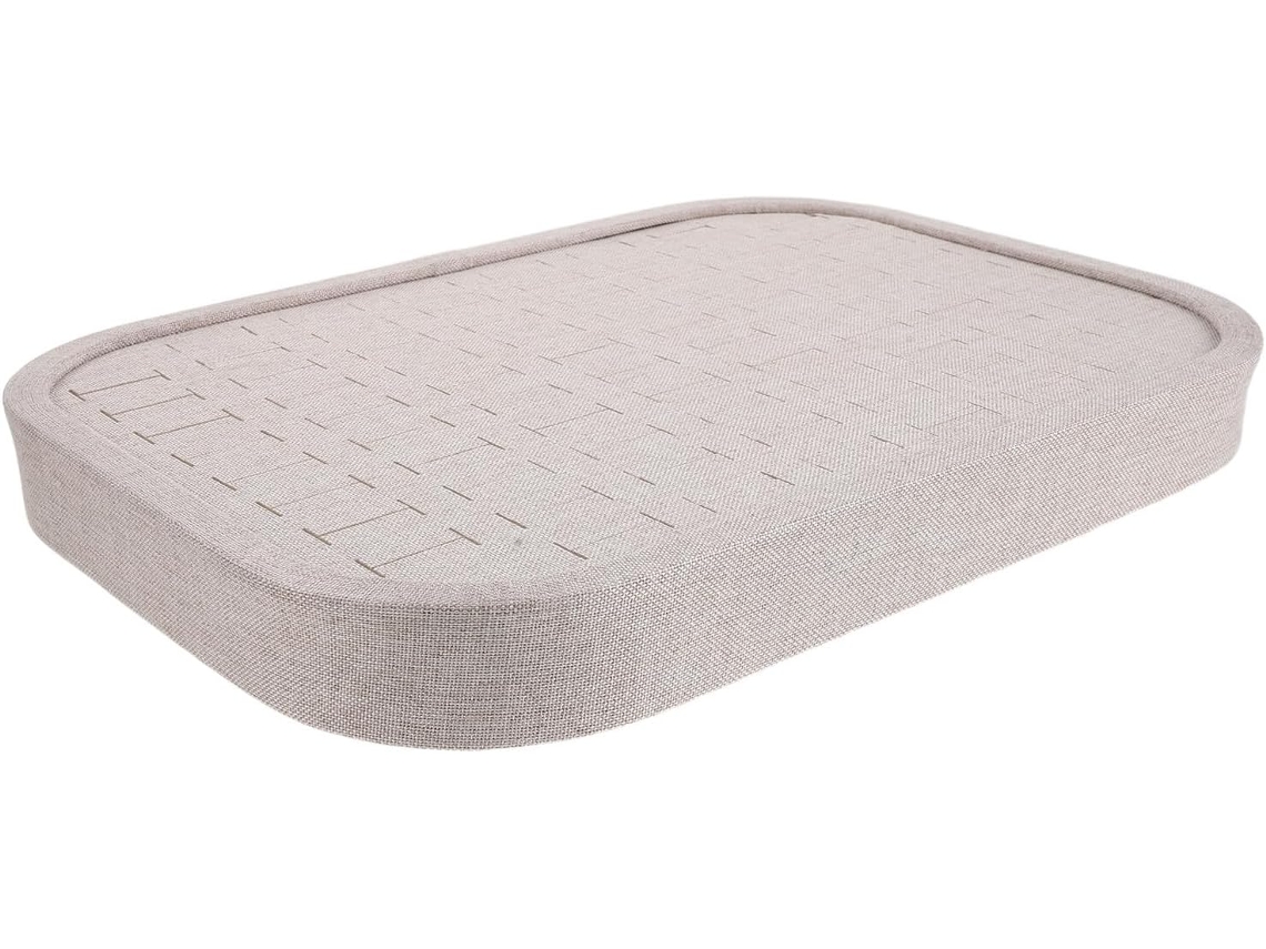 Bandeja Organizadora Joyas Transpirable Capacidad 76 Anillos Pendientes Rectangular Versátil Cajones Tocadores