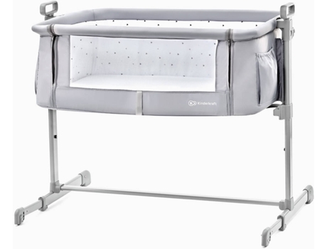 Kinderkraft Cuna Colecho 2 en 1 neste up ajustable plegable accesorios gris grey light melange 98x69x845cm