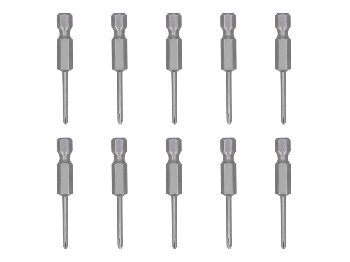 10 Piezas Brocas De Destornillador Eléctrico Cruzadas Magnéticas Acero Aleado Repuesto 2.5mm