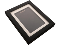 Vitrina Medallas 15x20 Marco Decorativo Negro Práctica Panel Resistente Arañazos Ideal Oficinas Colecciones