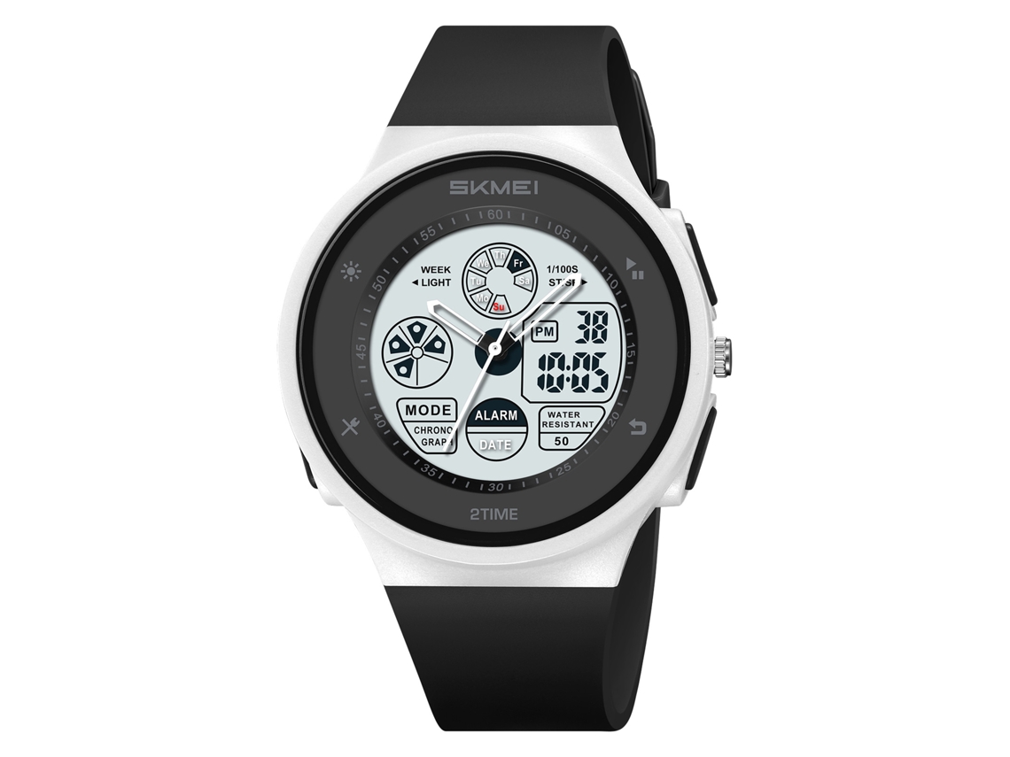 Reloj Digital Unisex Skmei 2346 Con Luz El, Cronómetro, Alarma Y Resistencia Al Agua De 50 M.