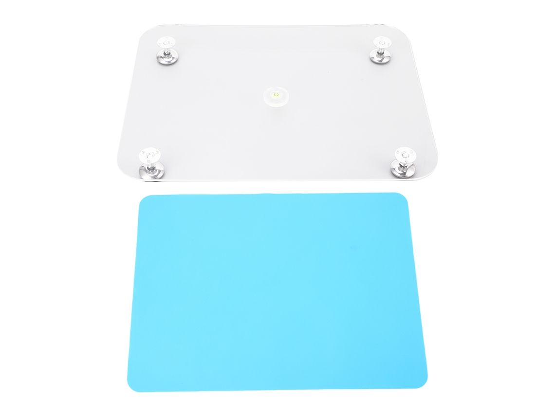 Almohadilla Niveladora De Resina Ajustable Con Tapete De Silicona Para Arte Con Epoxi Azul