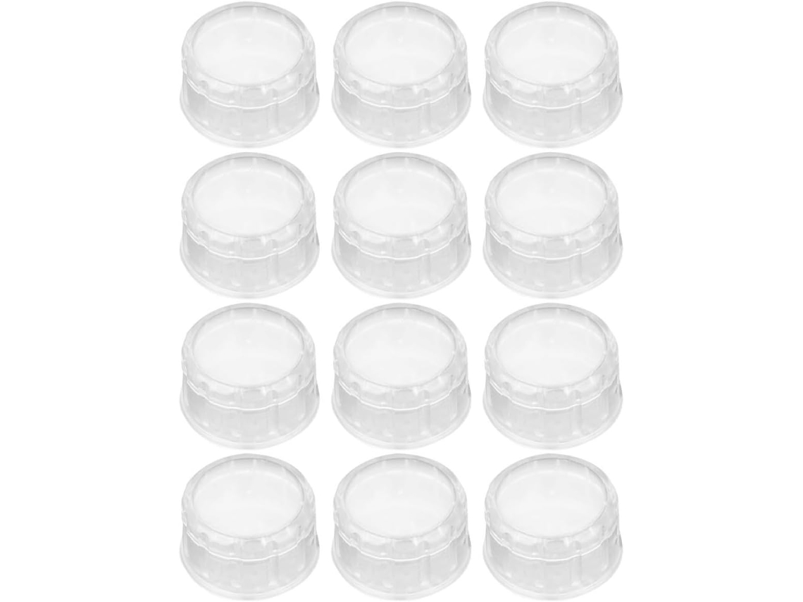Juego De 20 Tapones De Plástico Transparente Para Cocteleras.