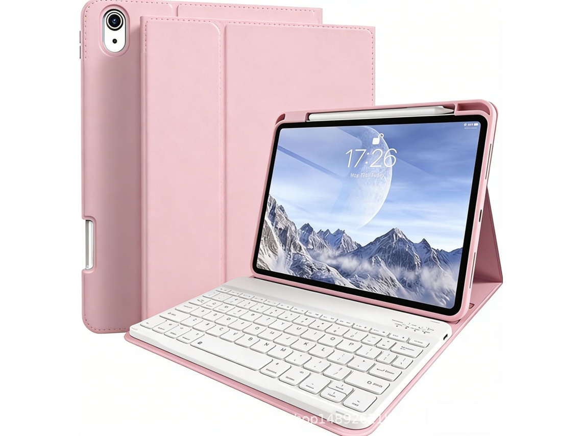 Protector de teclado Bluetooth HALINUIA para iPad Air 4/5 rosa