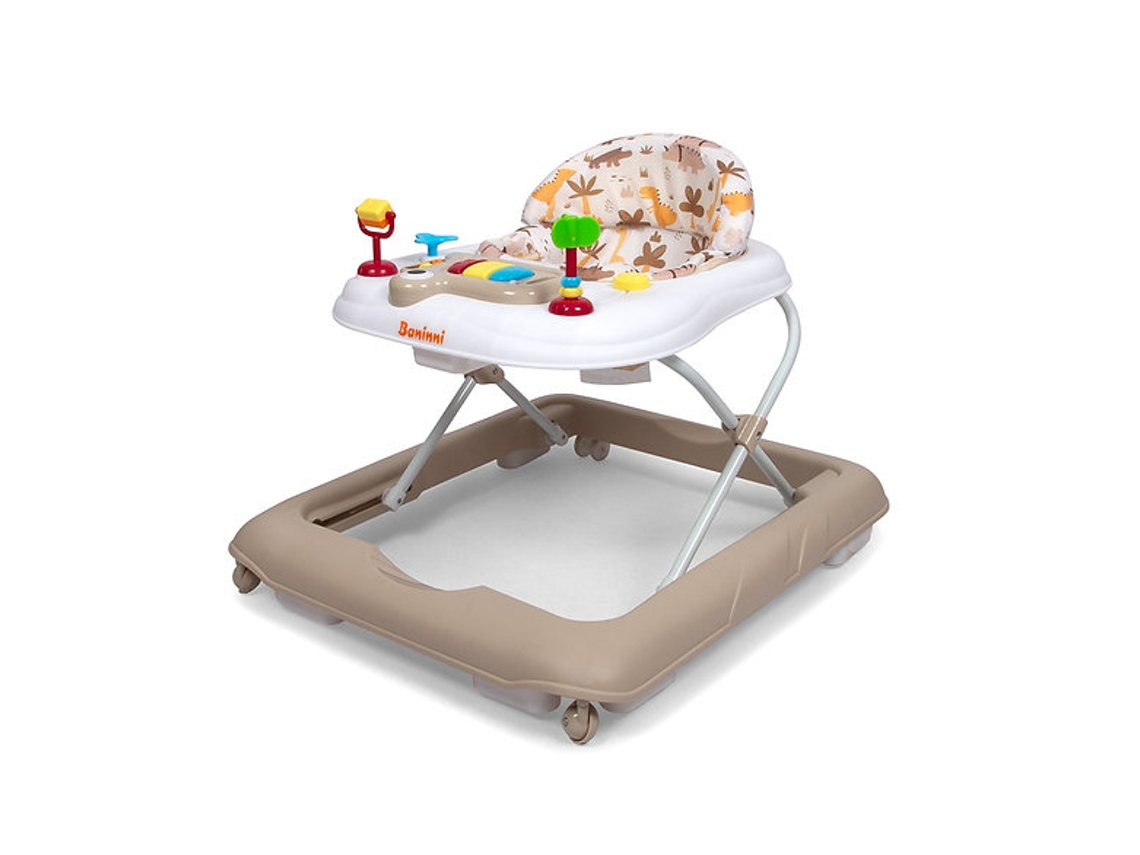 Andador de dinosaurio beige Baninni