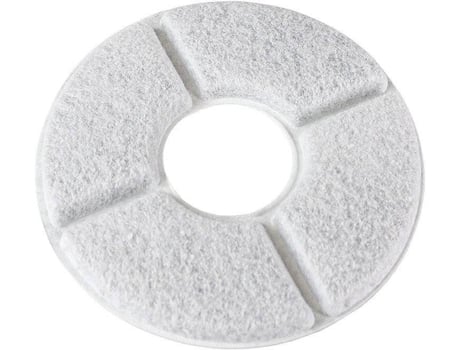 Filtros para Bebederos para Perros ESTORE 6 Unidades (Blanco - 12 x 12 cm - Fibra de Carbono)