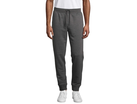Pantalones Deportivos de Hombre para Fitness SOL'S Chándal Jumbo Negro (XL)