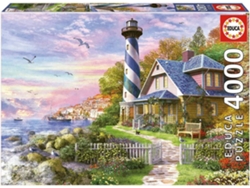 Puzzle 2D EDUCA Faro en Rock Bay (Edad Mínima: 12 - 4000 Piezas)