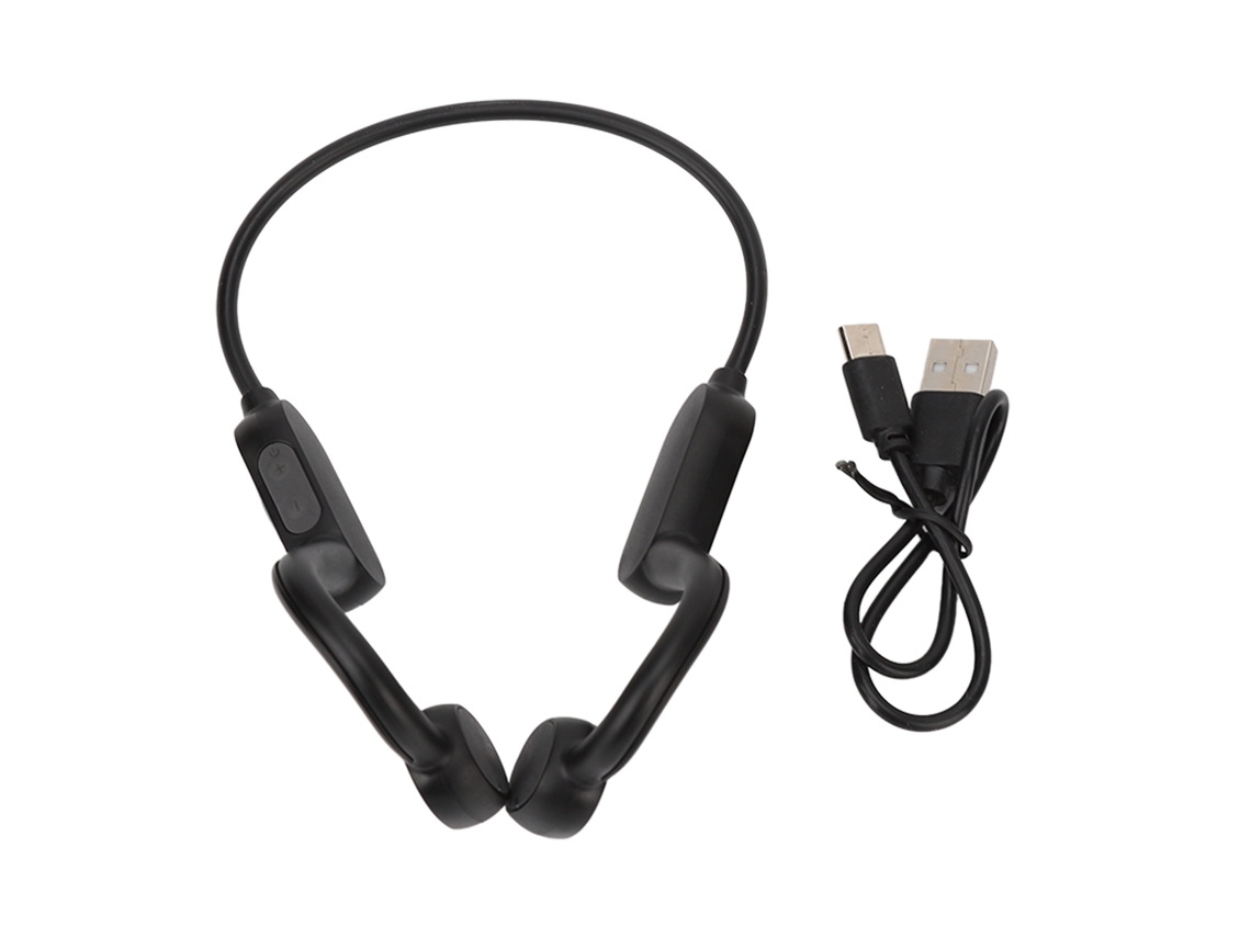 Auriculares Inalámbricos De Conducción Ósea Ergonómicos Y Ligeros De Oído Abierto Para Deportes Con Indicador De Batería.