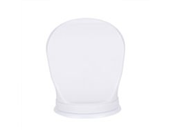 Reposapiés para baño y afeitado con ventosas en color blanco para casa y hotel.