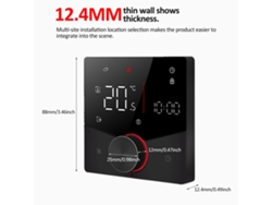 Termostato Inteligente Wifi Con Control Por Aplicación, Pantalla Táctil Lcd, Programable Semanalmente, Para El Hogar, La Escuela Y El Hotel.