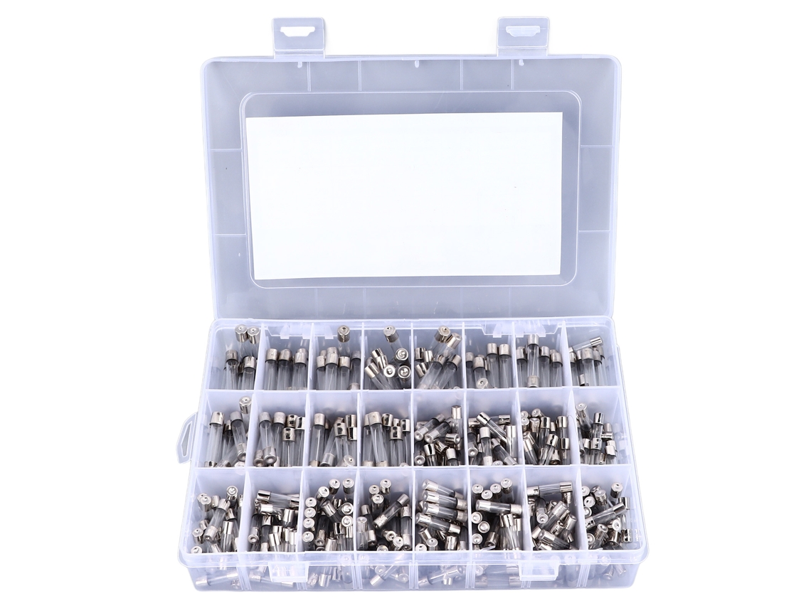Kit De Fusibles Para Coches 360 Piezas Tubo Plástico 5x20mm 0.25-20a 6x30mm 0.5-20a Repuesto Automotriz