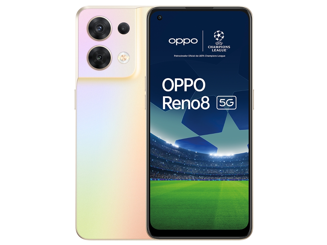 Smartphone OPPO Reno 8 5G (6.43'' - 8 GB - 256 GB - Dorado)
