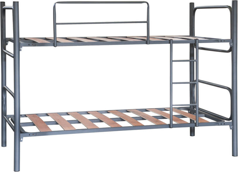 Litera COLCHUM Estructura Reforzada (Gris - Hierro y Madera - Compatible con Colchón: 90x190 cm)