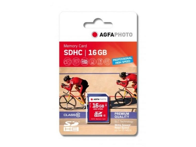 Tarjeta de Memoria AGFAPHOTO SDHC 16GB HIGH SPEED C10 UHS-I