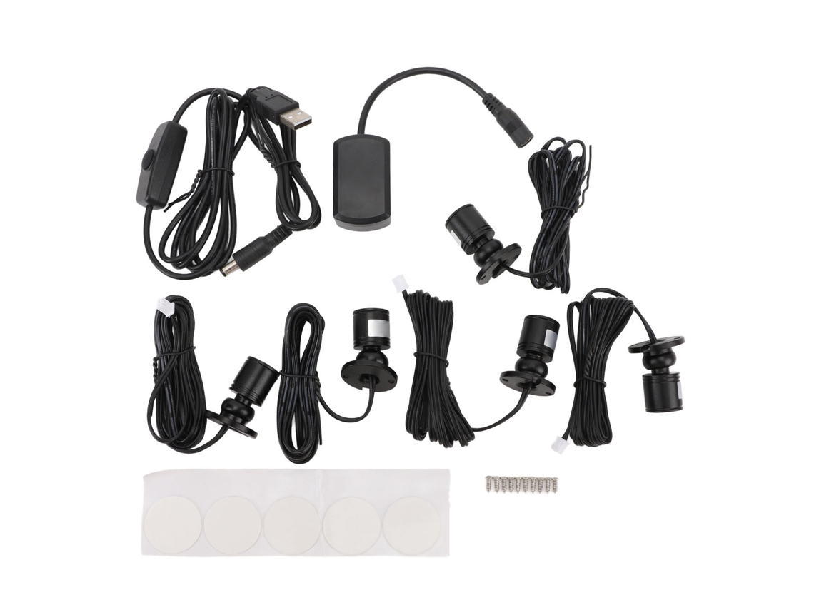 2026-5pcs Mini Luces Led De Punto Usb 5v 6.6ft Luz Cálida Con Dimmer Para Joyería Artículos Plantas Cuadros Negro