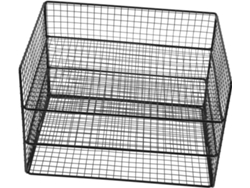 Soporte Para Libros De Mesa De 3 Niveles De Metal Negro Grueso, Organizador De Escritorio Resistente