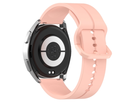 Correa de Silicona 22mm ajustable para Samsung Galaxy Watch 3 45mm/Huawei Watch GT3 SE - color rosa pálido