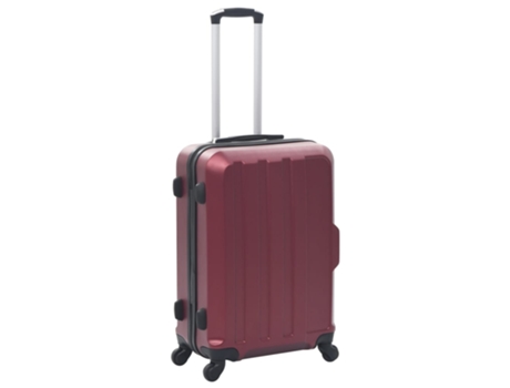 MAISON EXCLUSIVE Juego de maletas rígidas ruedas trolley 3 pzas rojo tinto ABS