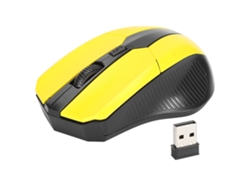 Ratón Inalámbrico Ergonómico Mini Óptico De 2,4 Ghz Y 1600 Dpi Para Portátiles, Tabletas Y Pc (amarillo)