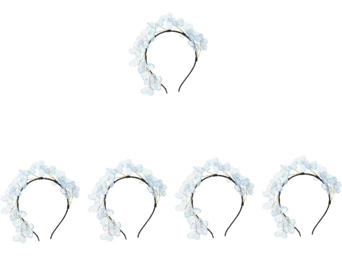5 Pièces Coiffure Diadème Cabello Accessoires Cravates Décor De Mariage Diadema Bandes X Mignon
