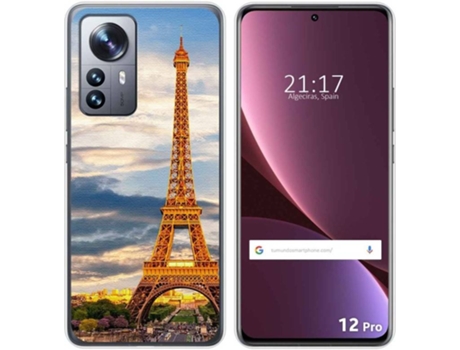 Carcasa para Xiaomi 12 Pro 5G TUMUNDOSMARTPHONE Dibujos Paris Multicolor
