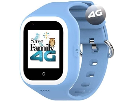 Savefamily 4g Iconic smartwatch para niños azul 8425402547175 356 cm 1.4 new generation wifi bluetooth boton sos waterproof ip67. app nuevo plus 4g. relojsmartwatch infantil– juvenil. identifica llamadas play store