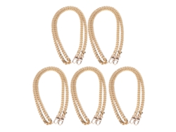 5 Piezas De Cadena De Control De Hierro De 1,2 M, Inoxidable Para Joyería Diy, Collares, Pulseras, Oro