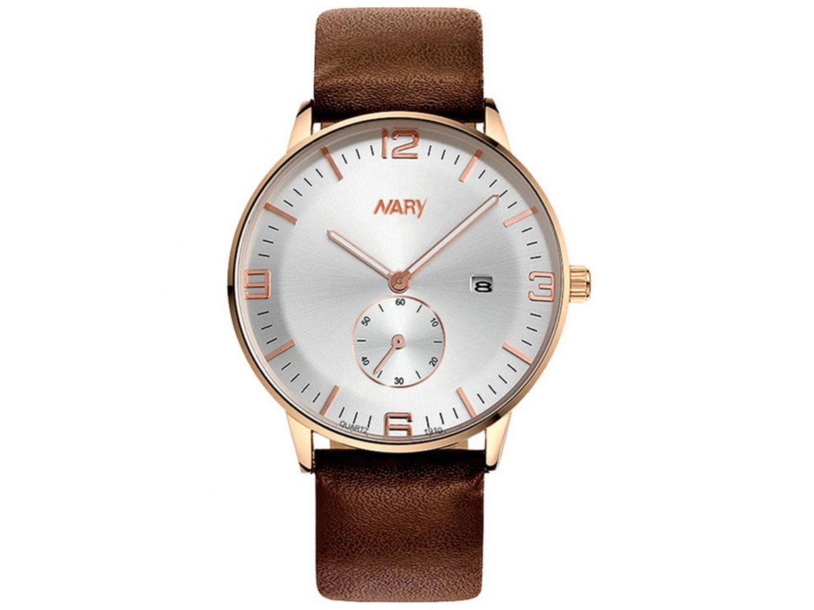 Reloj De Pulsera Analógico De Acero Inoxidable Con Movimiento De Cuarzo Para Hombre Blanco