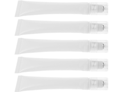 Botellas Roll-on Recargables Ciieeo, A Prueba De Fugas, 20 Ml, Paquete De 5, Tubos De Viaje Exprimibles, Plástico