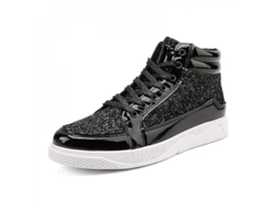 Zapatillas Deportivas Altas Con Purpurina Y Cordones Para Hombre, Calzado Informal Para Fiestas, Dmf Footwear