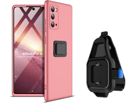 Funda Samsung Note 20 Slim Armor 360º con Soporte para la Cintura Rosa