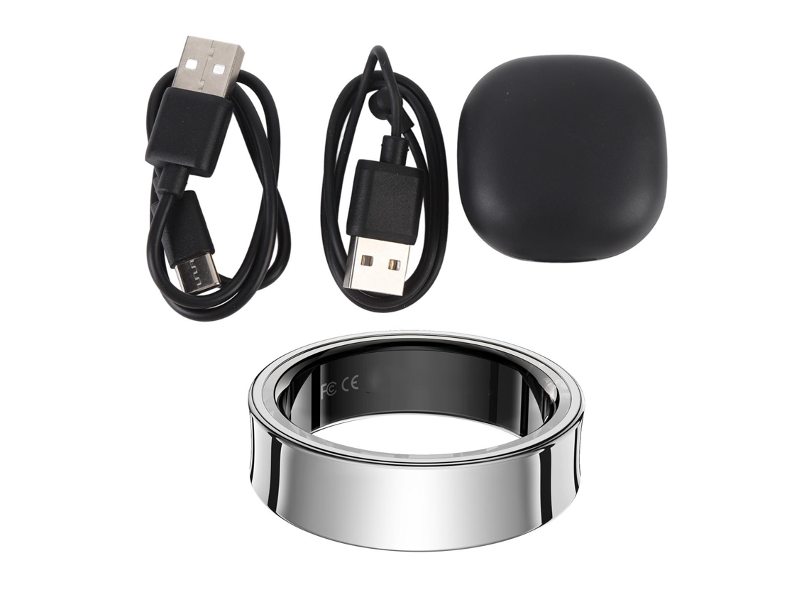 Anel Inteligente De Saúde Fitness Com Rastreamento De Sono Pedometer Bluetooth 5.3 5atm Prata