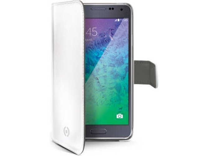 Funda Samsung Galaxy Alpha CELLY Wally Blanco