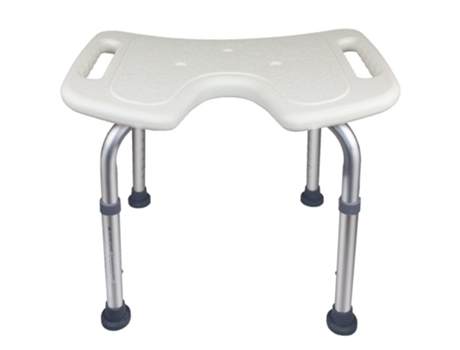 Taburete para Ducha MOBICLINIC Taburete para Baño Asiento para Ducha en Forma de U Regulable en Altura Patas Antideslizantes Bahia