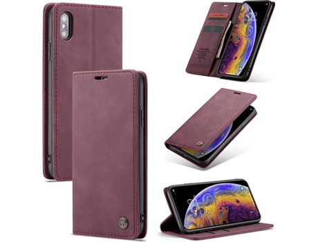 Funda iPhone X CASEME Libro Elite Púrpura