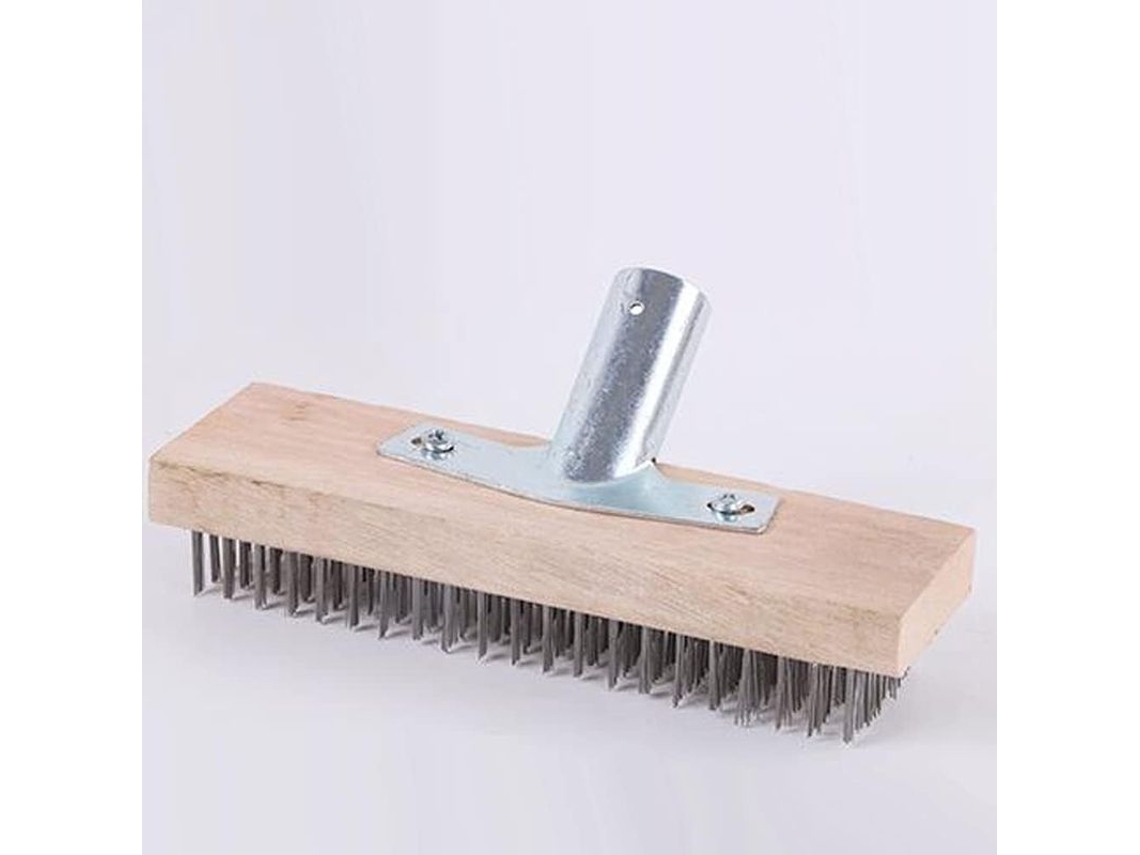 Cepillo metálico LINJOU de 30 cm, acero resistente, sin mango.