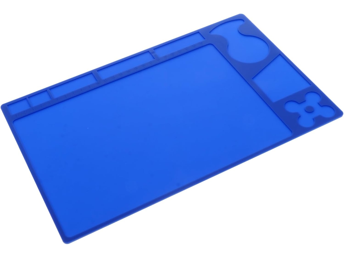 Alfombrilla De Trabajo De Silicona Antideslizante Y Resistente Al Calor Para Estaciones De Soldadura.