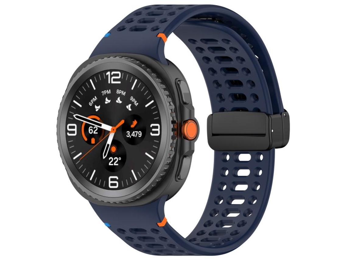 Correa de silicona negra con cierre magnético para Samsung Galaxy Watch 8 / 8 Classic