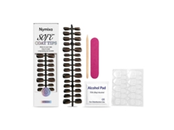 Pegatinas de uñas de gel semicuradas, 30 unidades. Pegatinas de uñas de gel resistentes al agua, se secan con luz solar o lámpara UV/LED, duran hasta 2 años. GOKOCO