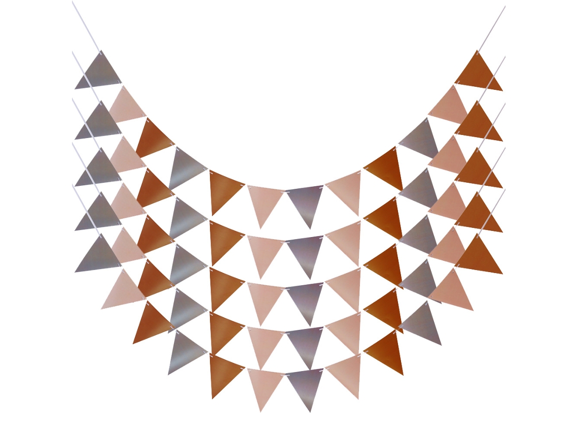 5 Packs de Decoración para Fiestas - Banderas Triangulares para Eventos NEVEANCE