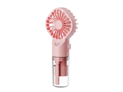 Ventilador nebulizador portátil Chrui de 4 velocidades (rosa)