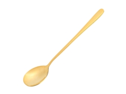 Cuchara Sopera De Latón Dorado Con Proceso De Pulido Para Restaurantes Y Fiestas.